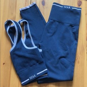 SoulCycle Navy Blue Seamless Set